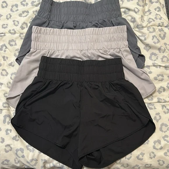 3 Pack High Waisted Shorts - Picture 1 of 1